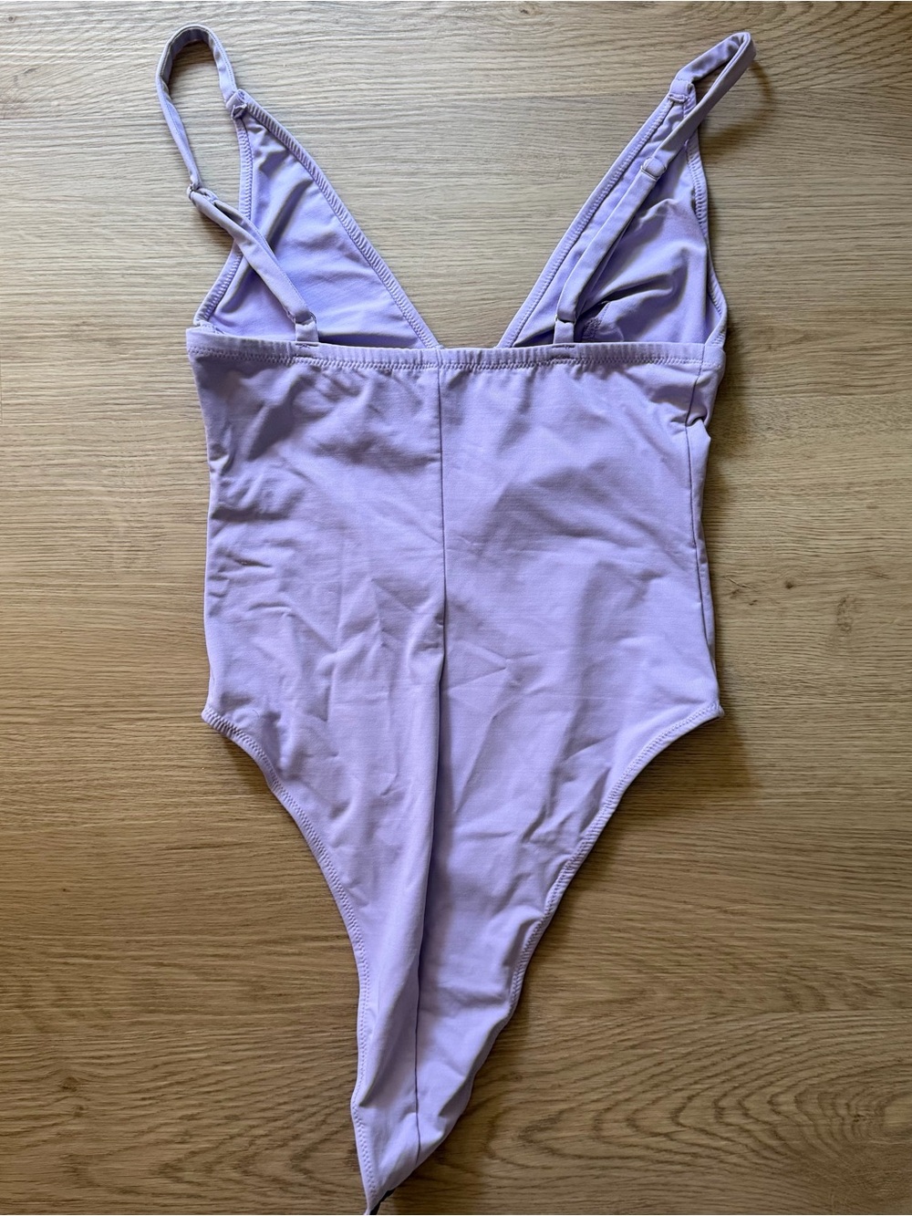 Fleur du mal lilac body suit deep v - Picture 3 of 4